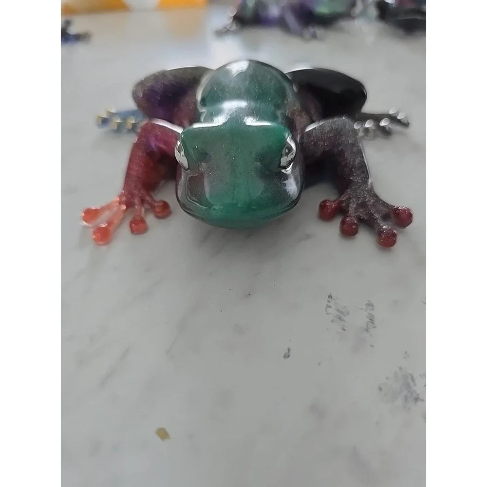 Handmade Resin Frog Home Decor Figure Gift Decoration‎ Paperweight  715